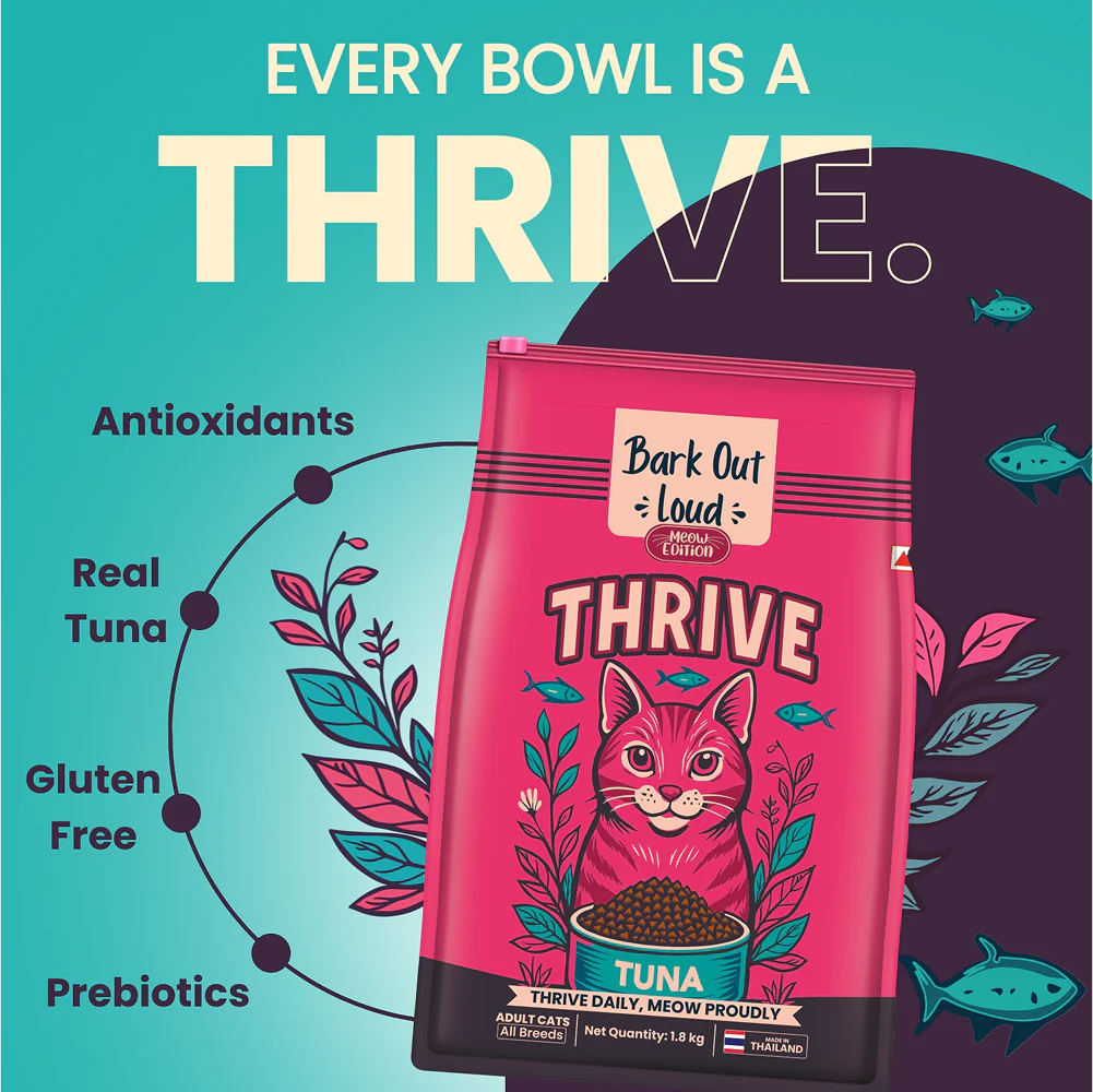 Bark Out Loud Thrive Tuna Flavour Adult Cat Dry Food - Image 3