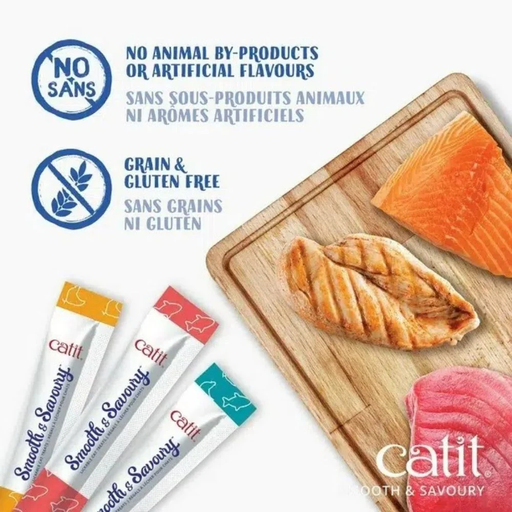 Catit Smooth and Savoury Salmon with Tuna & Shrimp Creamy Cat Treats - Image 3
