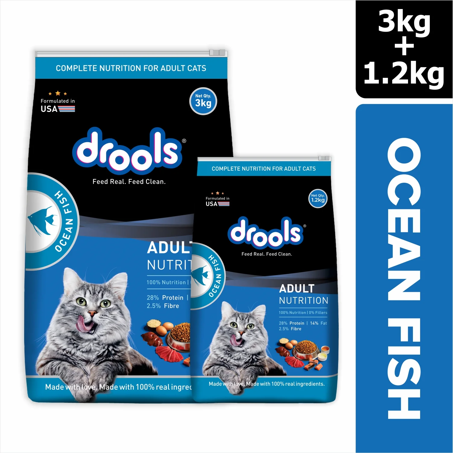 Drools Ocean Fish Adult Cat Dry Food - Image 6