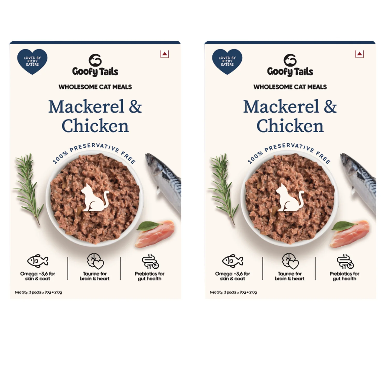 Goofy Tails Mackerel & Chicken Cat Meals - Image 16