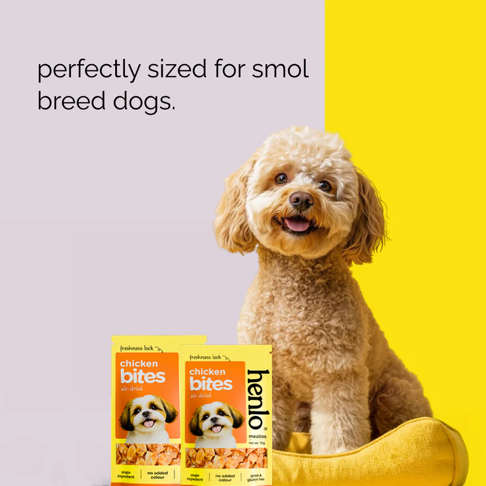 Henlo Single Ingredient Chicken Bites Dog Treats I Guilt Free I High Protein - Image 4