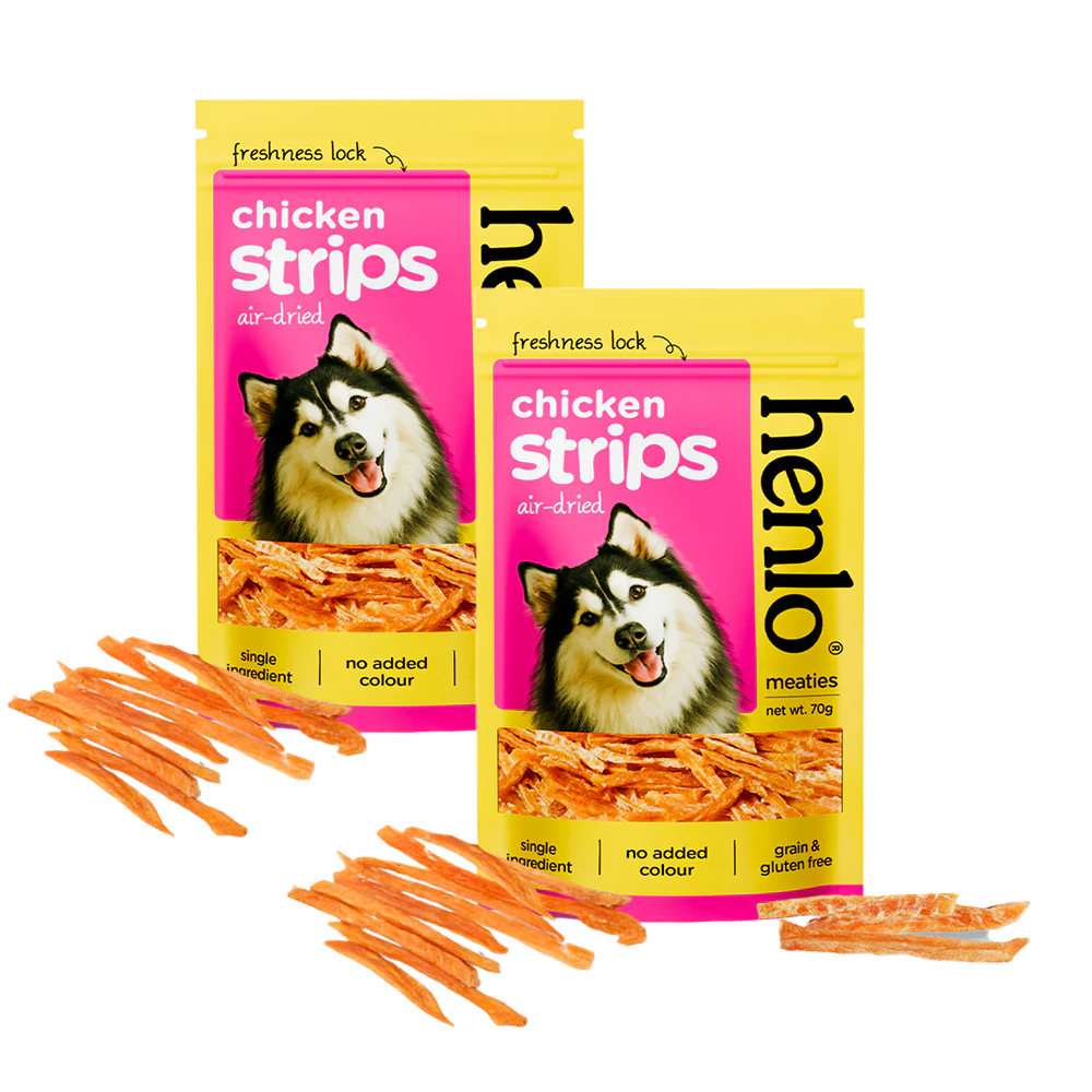 Henlo High Protein Air Dried Chicken Strips Dog Treats - Image 5