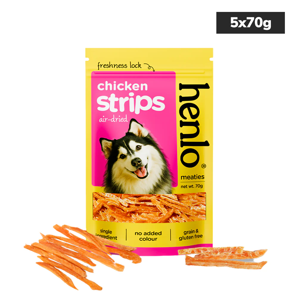 Henlo High Protein Air Dried Chicken Strips Dog Treats - Image 8