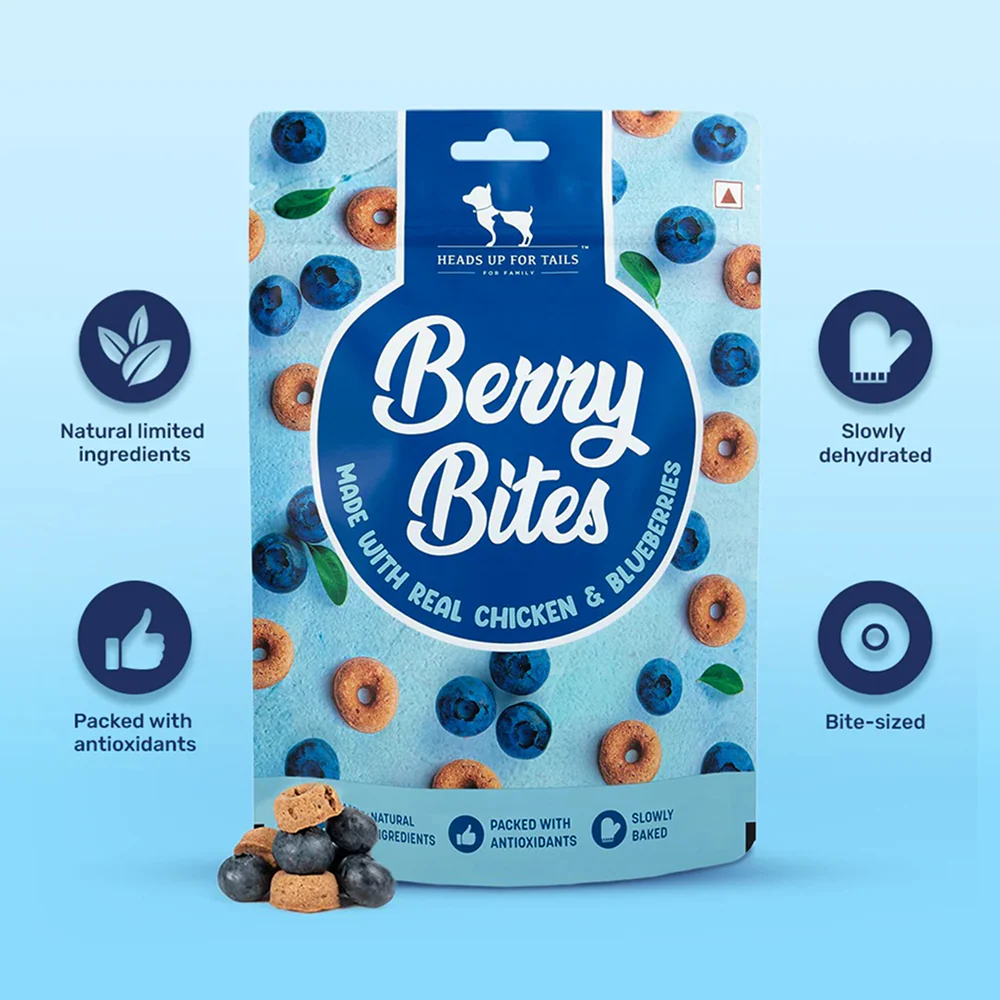 HUFT Berry Bites Real Chicken & Blueberries Dog Treats - Image 5