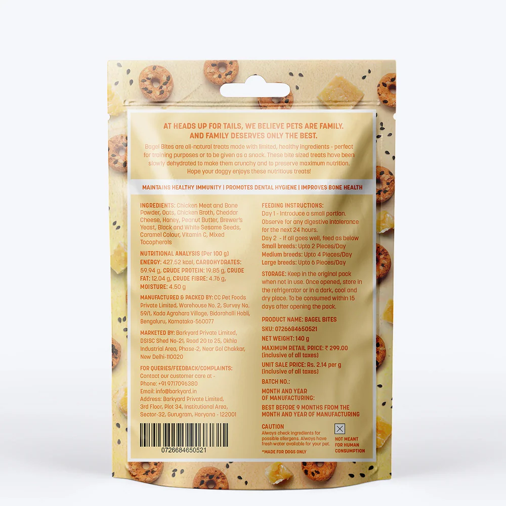 HUFT Bagel Bites Gluten Free Real Chicken & Cheese Dog Treats - Image 5