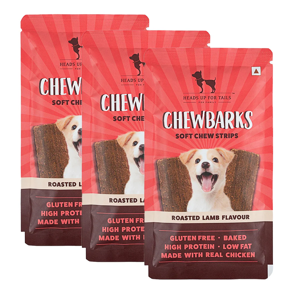 HUFT Chewbarks Gluten Free Roasted Lamb Soft Chew Strips Dog Treats - Image 10