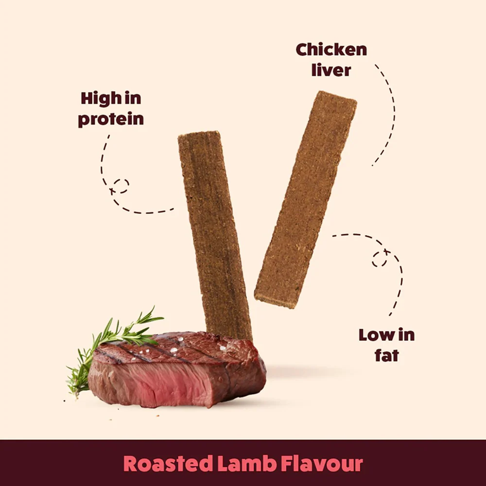 HUFT Chewbarks Gluten Free Roasted Lamb Soft Chew Strips Dog Treats - Image 4