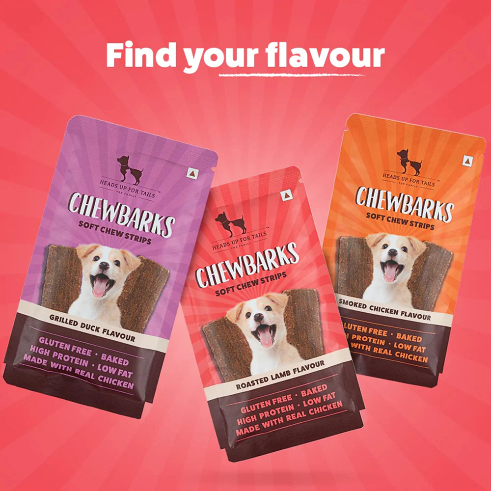 HUFT Chewbarks Gluten Free Roasted Lamb Soft Chew Strips Dog Treats - Image 6