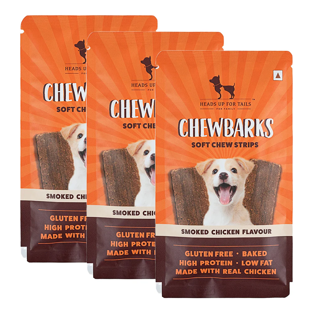 HUFT Chewbarks Gluten Free Smoked Chicken Soft Chew Strips Dog Treats - Image 10
