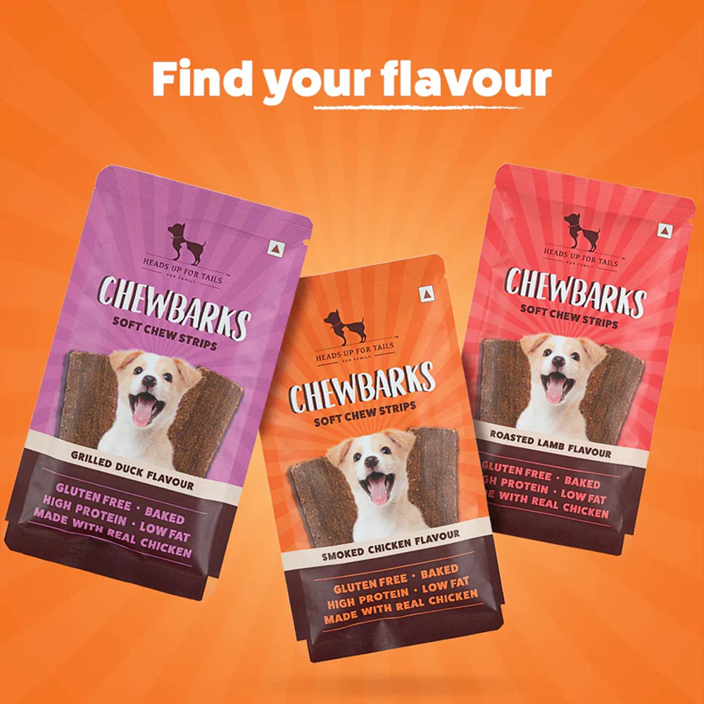 HUFT Chewbarks Gluten Free Smoked Chicken Soft Chew Strips Dog Treats - Image 6