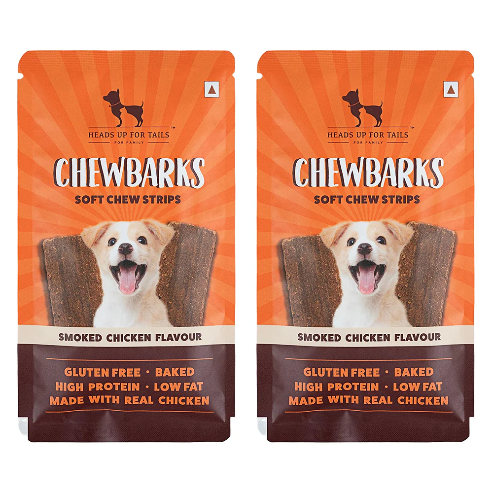HUFT Chewbarks Gluten Free Smoked Chicken Soft Chew Strips Dog Treats - Image 9