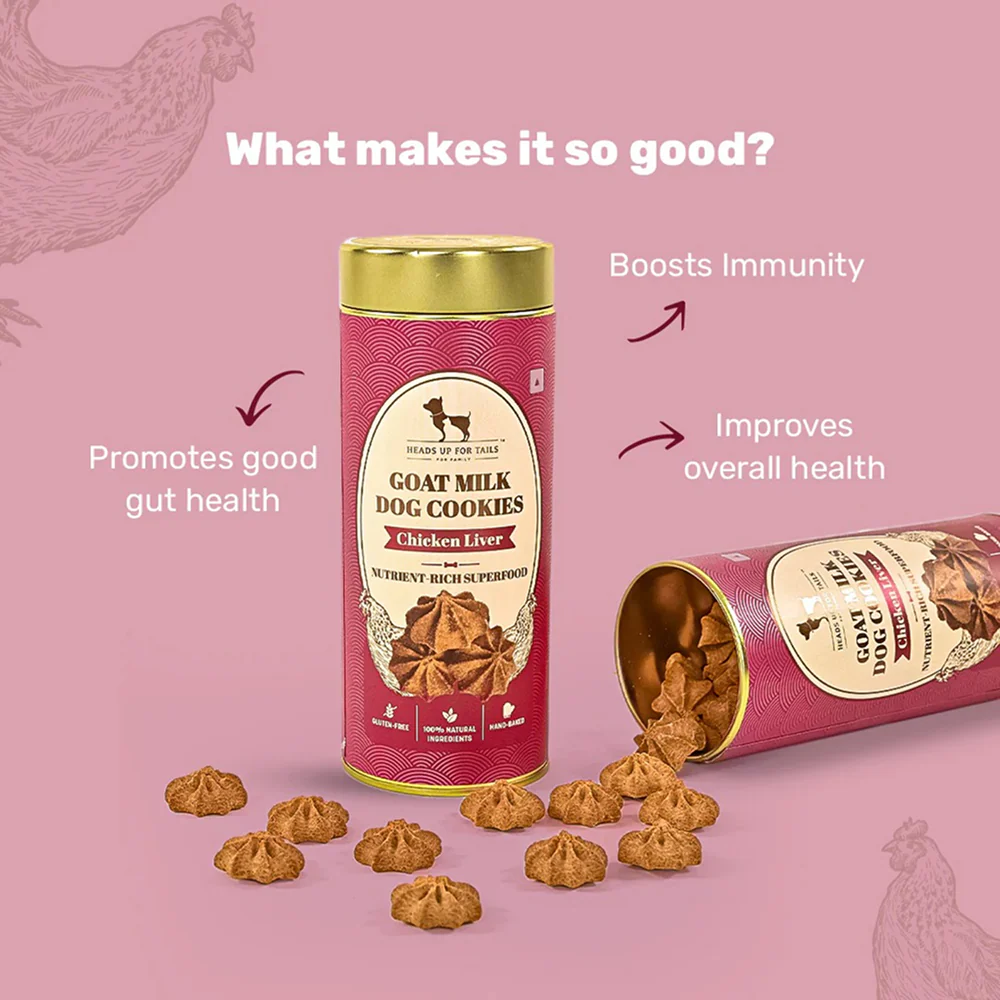 HUFT Gluten Free Goat Milk & Chicken Liver Cookie Dog Treats - Image 3