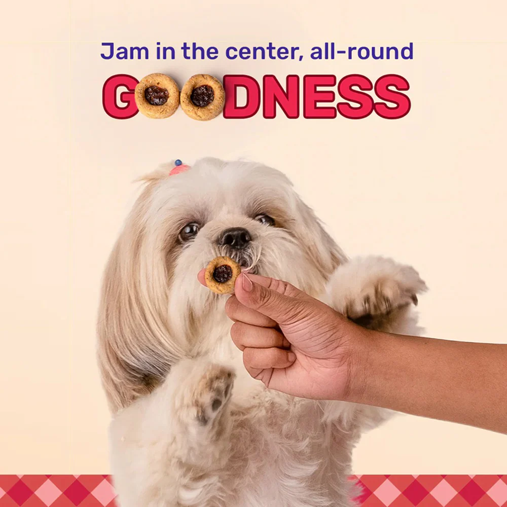 HUFT Jammies With Real Chicken Filled with Mixed Fruit Jam Dog Treats - Image 5