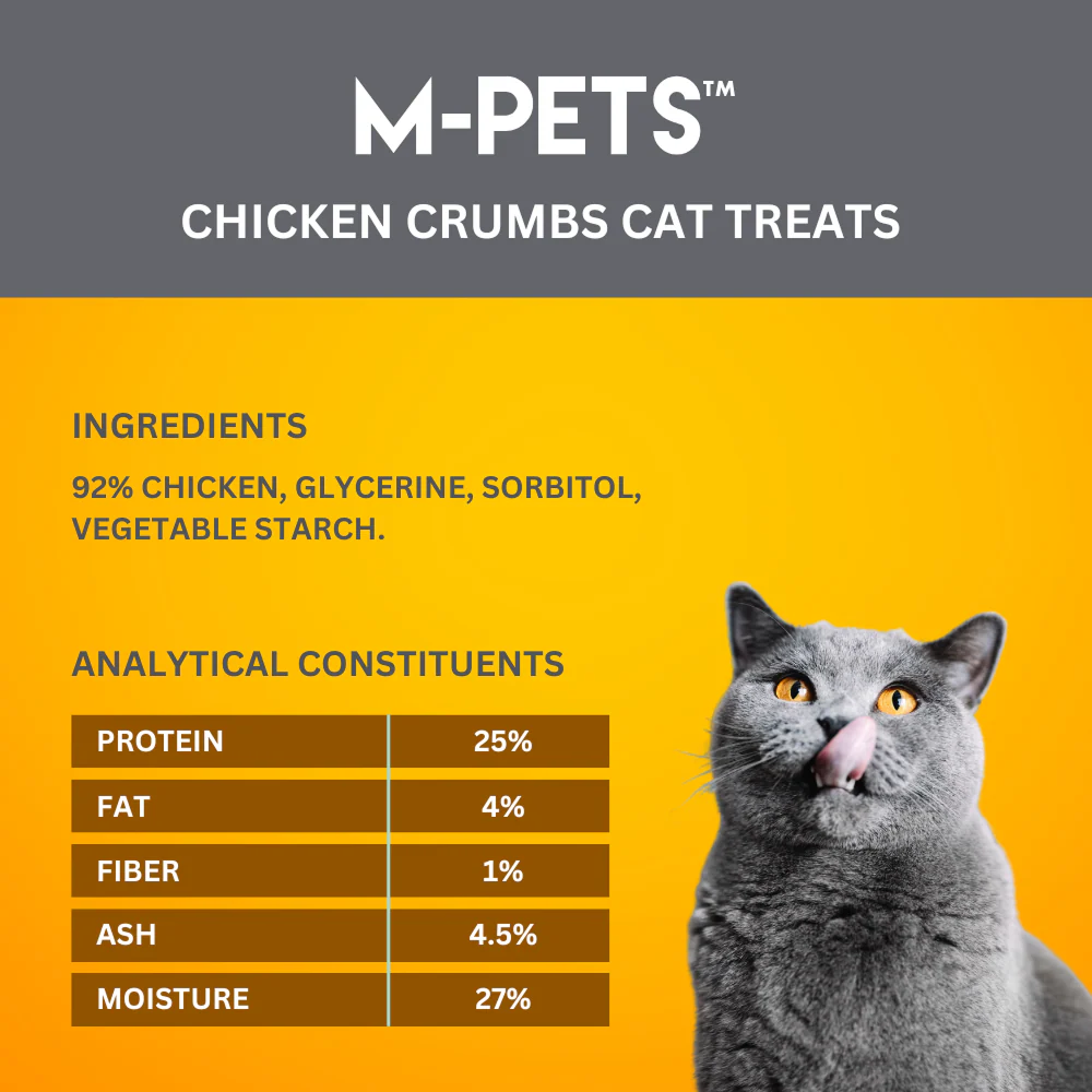 M PETS  Chicken Crumbs Treats for Cats - Image 3