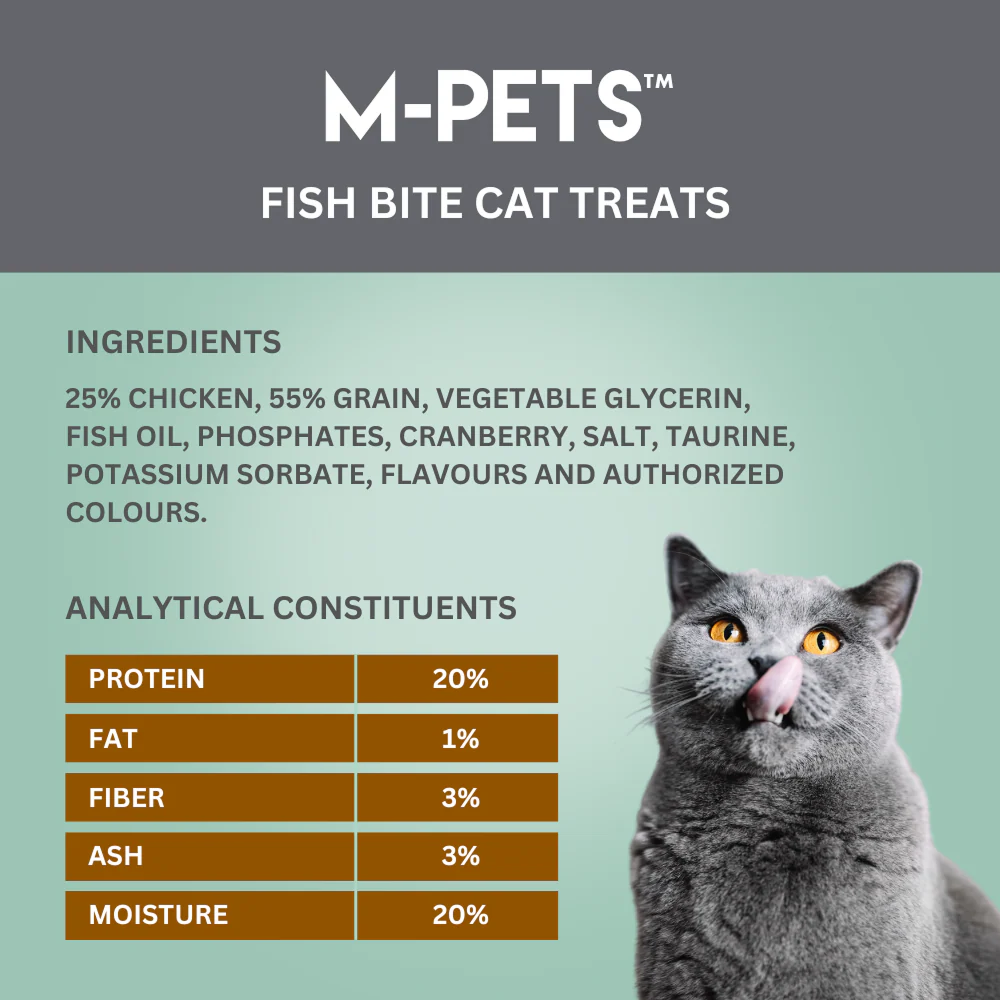 M PETS Fish Bite Treats for Cats - Image 3