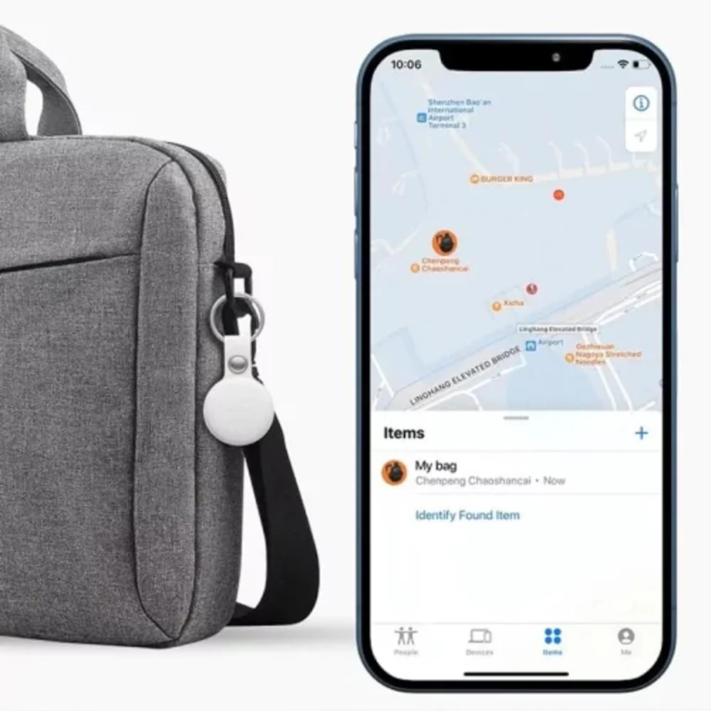 Mitag Anti Loss Device with Keychain Tracker (White) | IOS - Image 3