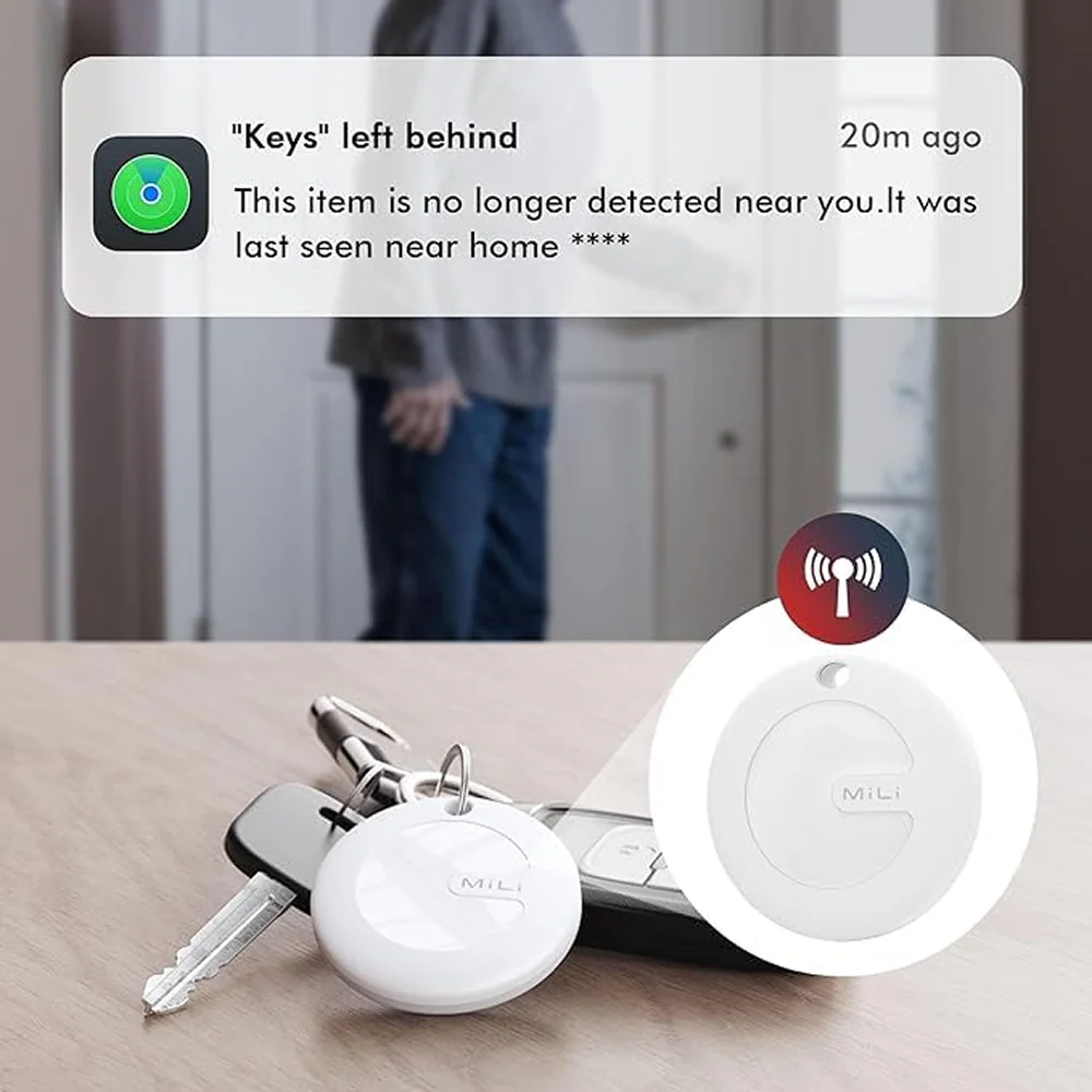 Mitag Anti Loss Device with Keychain Tracker (White) | IOS - Image 4
