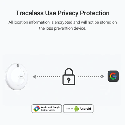 Mitag Go Anti Loss Device with Keychain Tracker (Black) | Android - Image 4