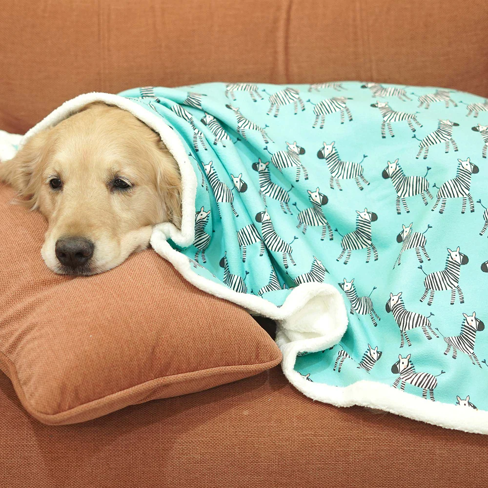 Pets Way Zebra Ultra Soft Winter Blanket for Dogs - Image 4