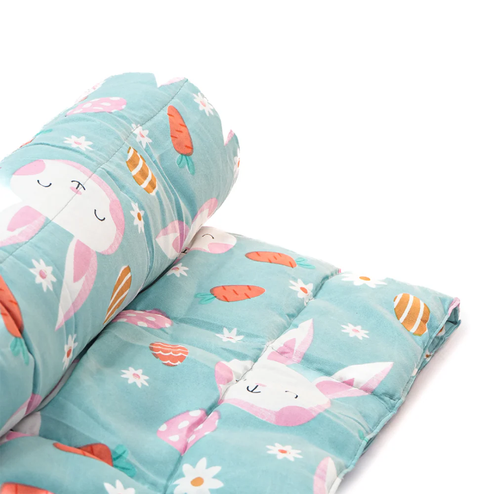 Skatrs Bunny Bloom Blanket for Dogs & Cats (Light Blue) - Image 7