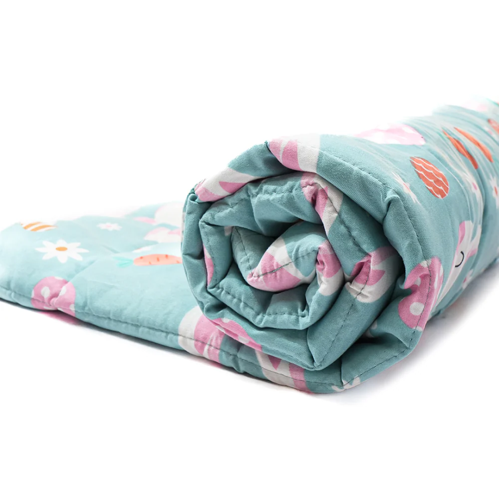 Skatrs Bunny Bloom Blanket for Dogs & Cats (Light Blue) - Image 8