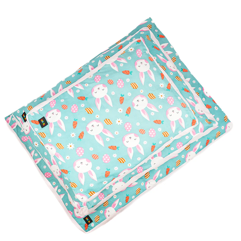 Skatrs Bunny Bloom Flat Bed for Dogs & Cats (Light Blue) - Image 11