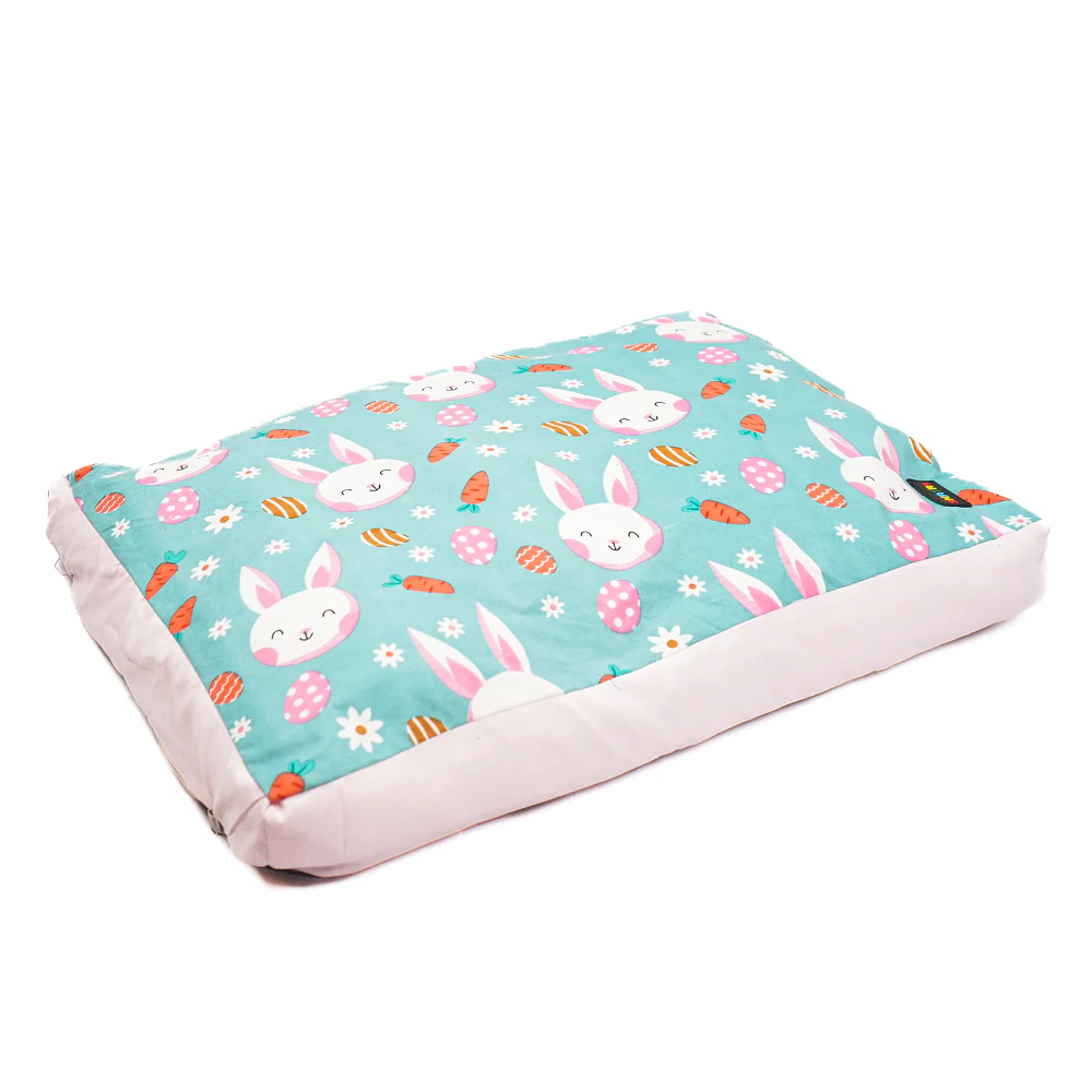 Skatrs Bunny Bloom Flat Bed for Dogs & Cats (Light Blue) - Image 15