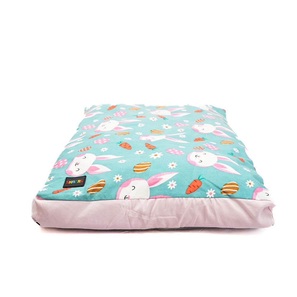 Skatrs Bunny Bloom Flat Bed for Dogs & Cats (Light Blue) - Image 16