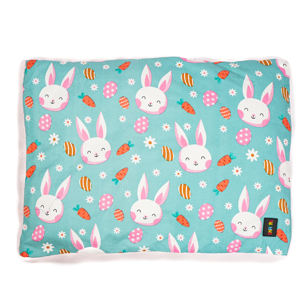 Skatrs Bunny Bloom Flat Bed for Dogs & Cats (Light Blue) - Image 8