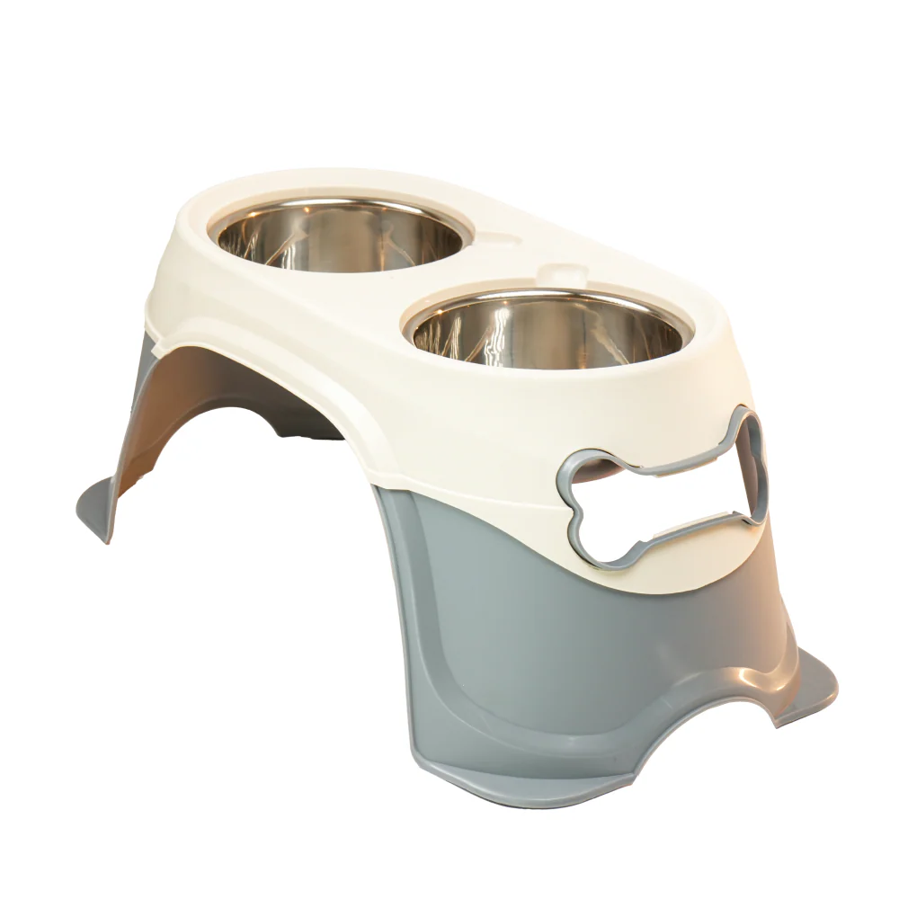 Skatrs Elevated Feeder with Twin Stainless Steel Bowls for Dogs - Image 3