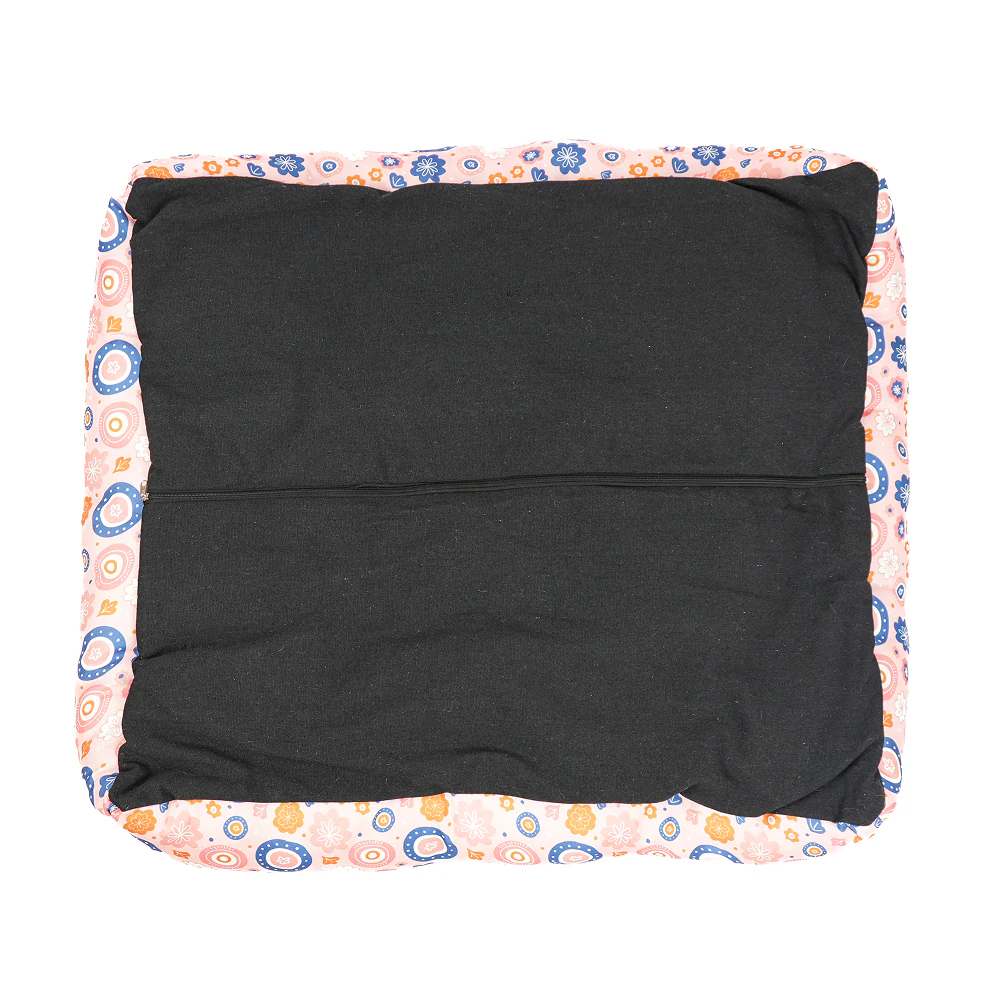 Skatrs Floral Bed for Dogs & Cats (Pink/Blue) - Image 10