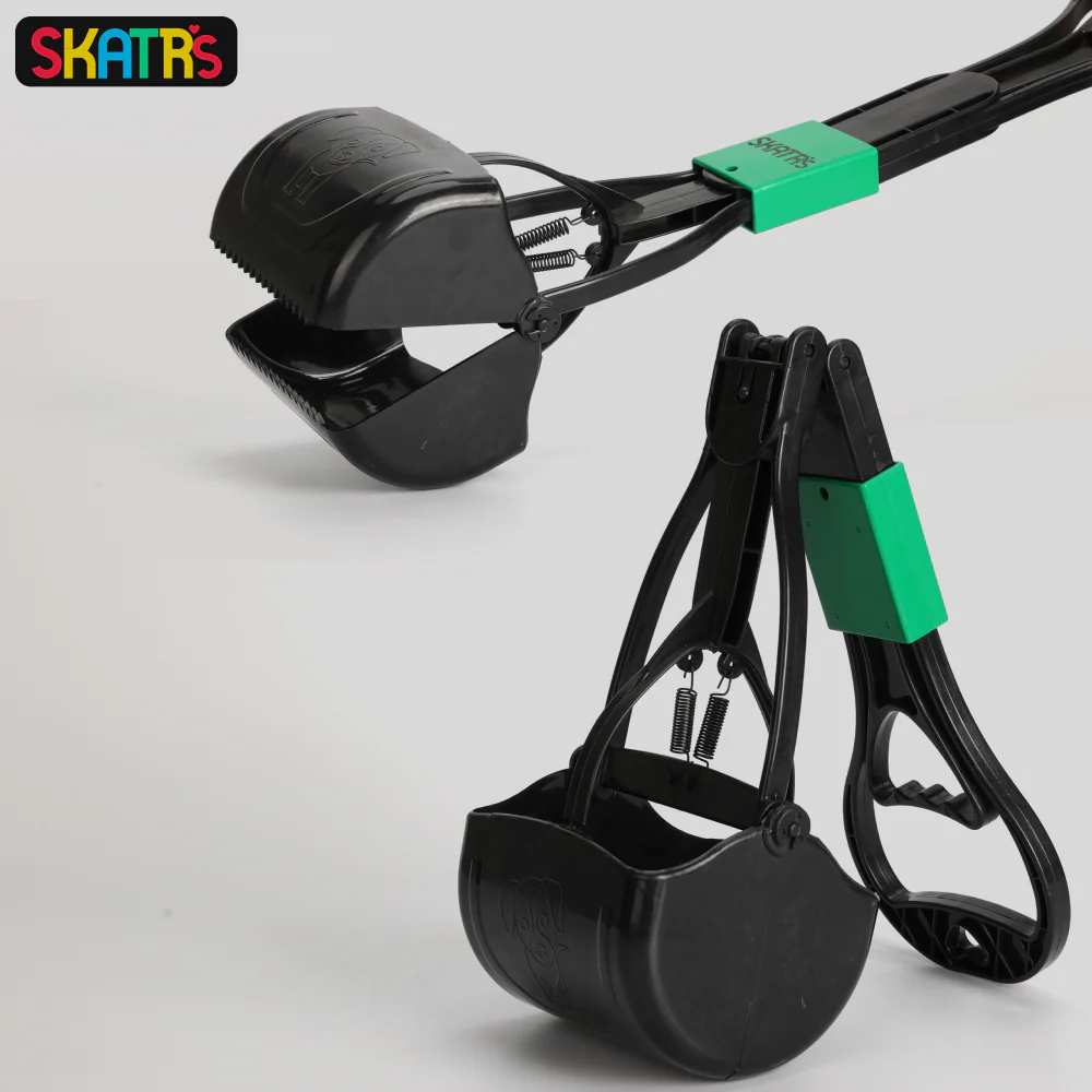 Skatrs Foldable Poop Scooper for Dogs (Green) - Image 3
