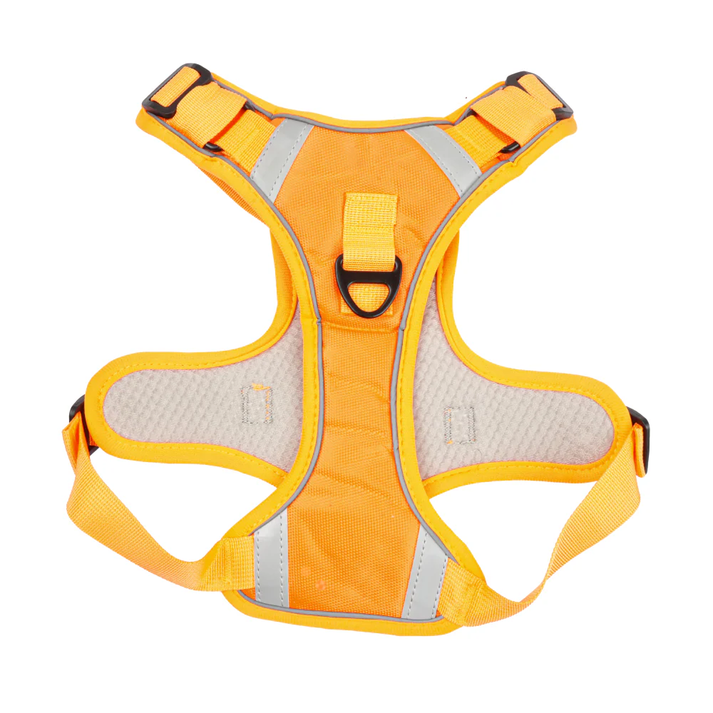 Skatrs Fully Padded Comfort Fiery Reflective Harness for Dogs & Cats (Orange) - Image 6