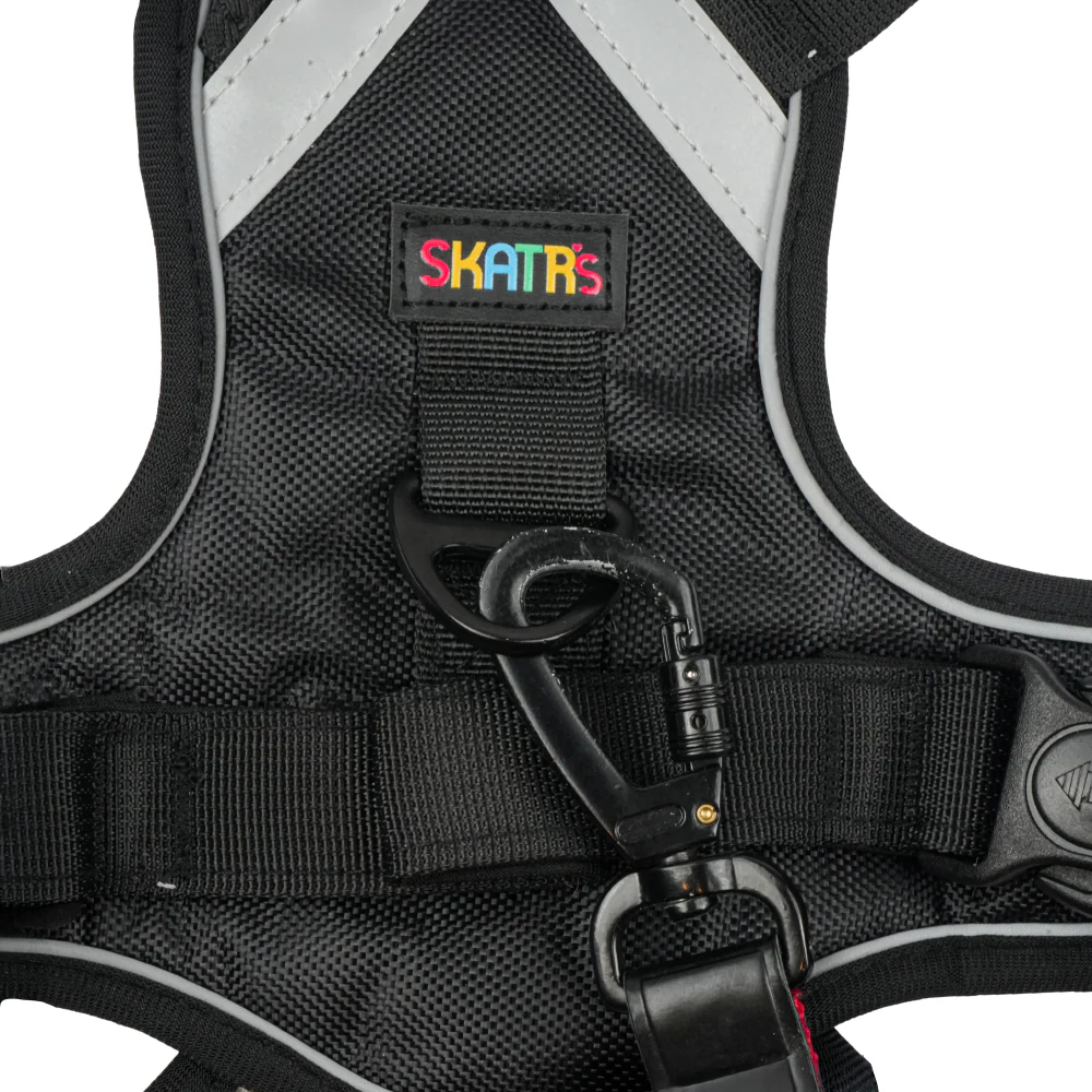 Skatrs Fully Padded Comfort Midnight Reflective Harness for Dogs & Cats (Black) - Image 6