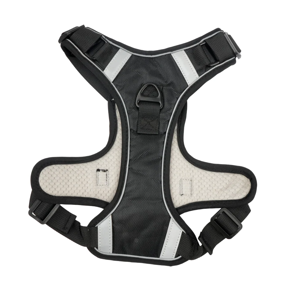 Skatrs Fully Padded Comfort Midnight Reflective Harness for Dogs & Cats (Black) - Image 8