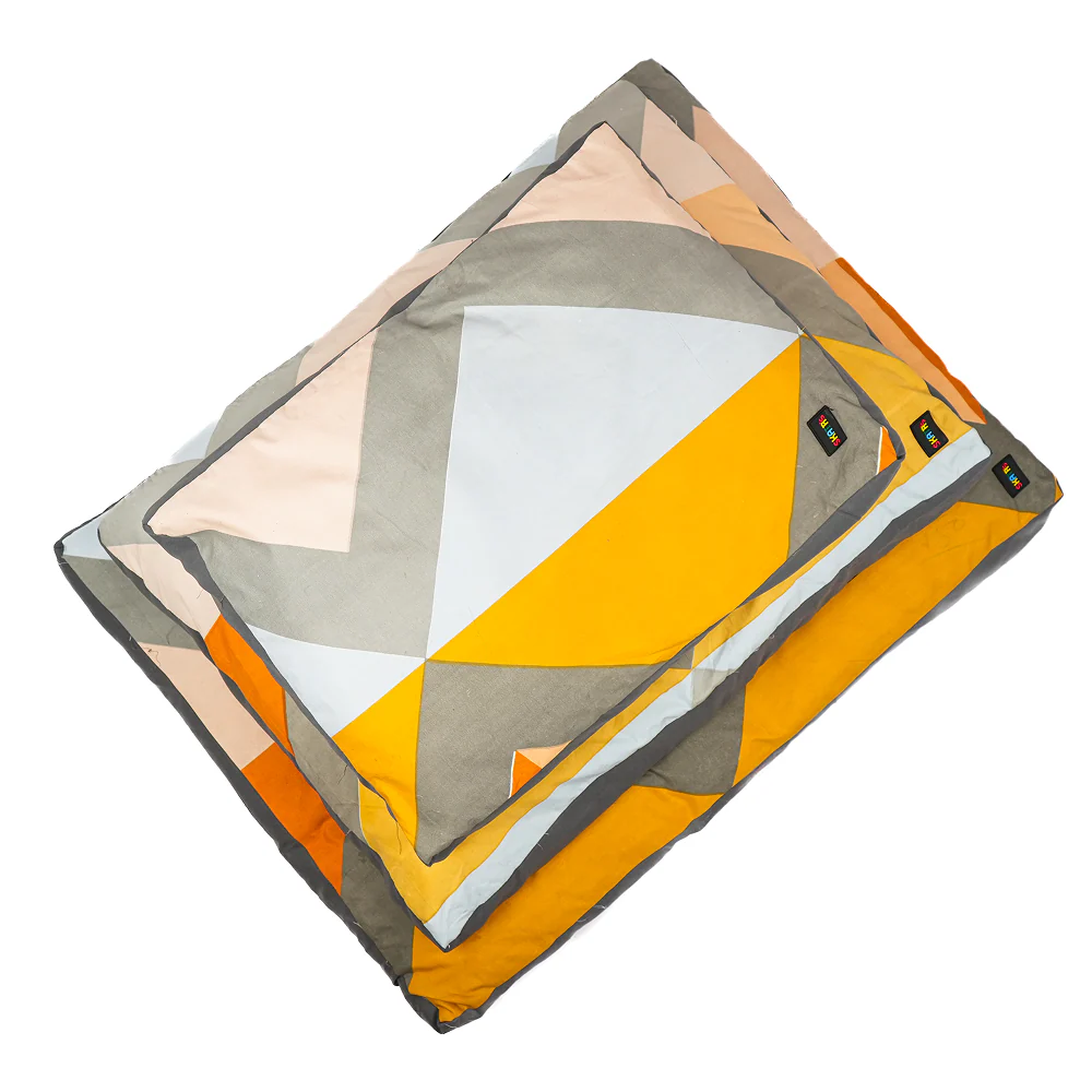 Skatrs Sunshine Snuggle Flat Bed for Dogs & Cats (Yellow) - Image 14