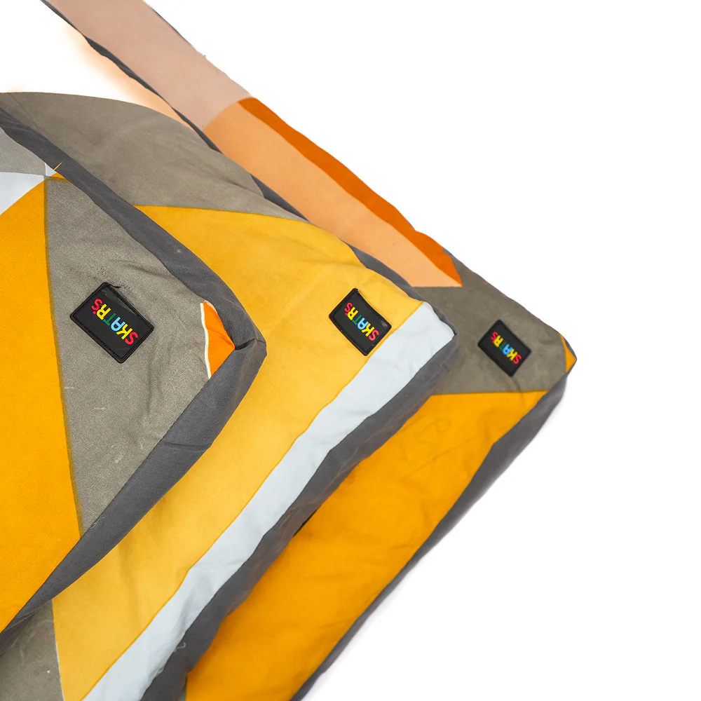 Skatrs Sunshine Snuggle Flat Bed for Dogs & Cats (Yellow) - Image 16