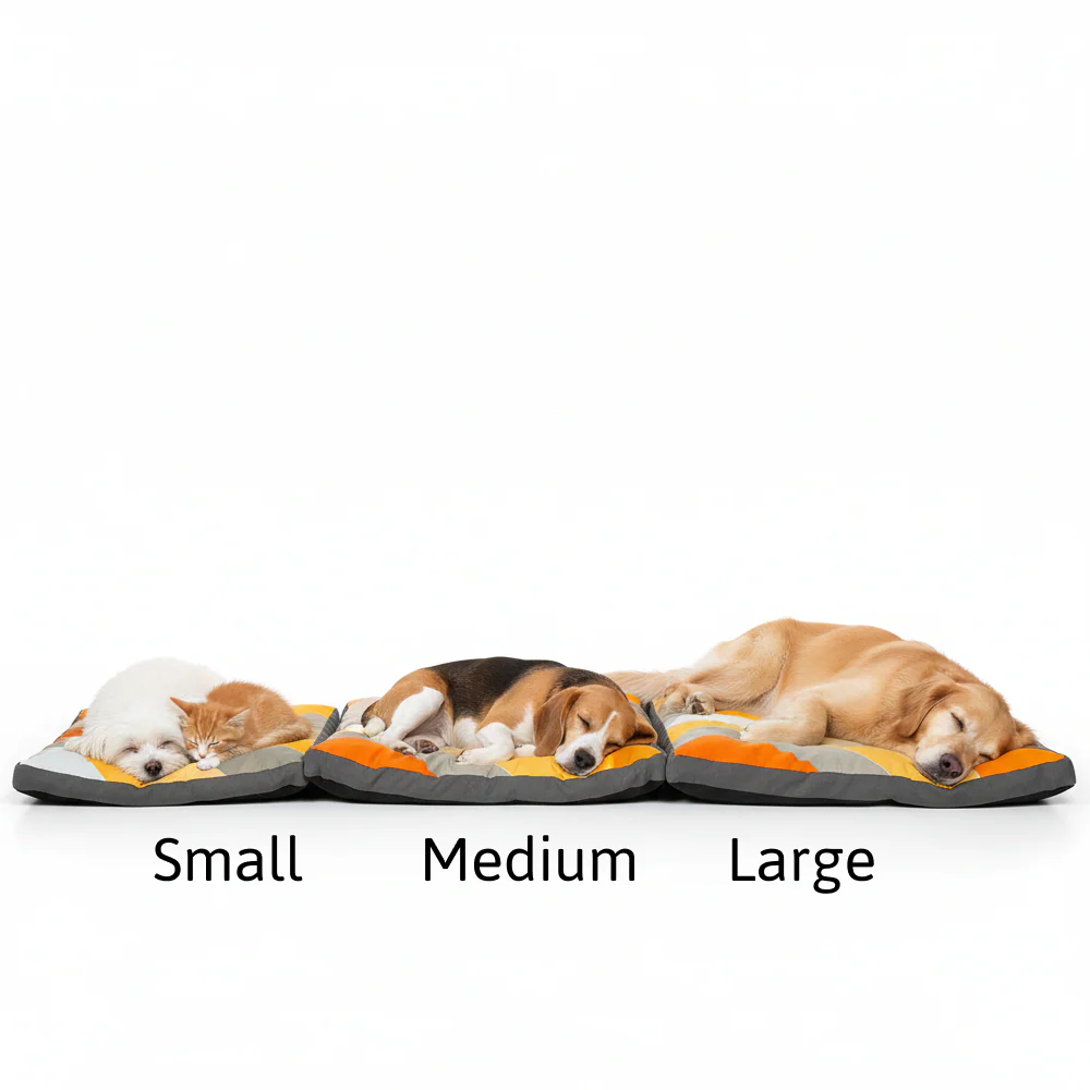 Skatrs Sunshine Snuggle Flat Bed for Dogs & Cats (Yellow) - Image 3