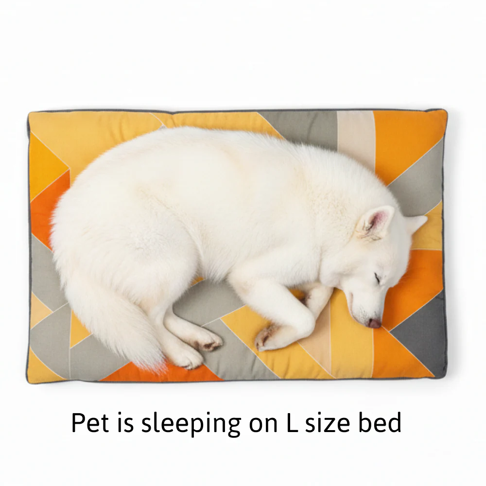 Skatrs Sunshine Snuggle Flat Bed for Dogs & Cats (Yellow) - Image 6
