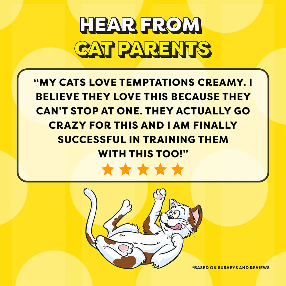 Temptations Creamy Purrrr ee Chicken & Tuna Cat Treats - Image 12