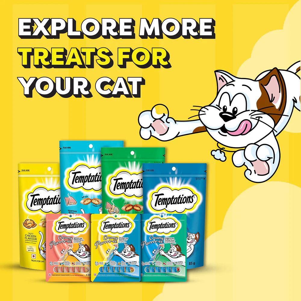 Temptations Creamy Purrrr ee Chicken & Tuna Cat Treats - Image 13