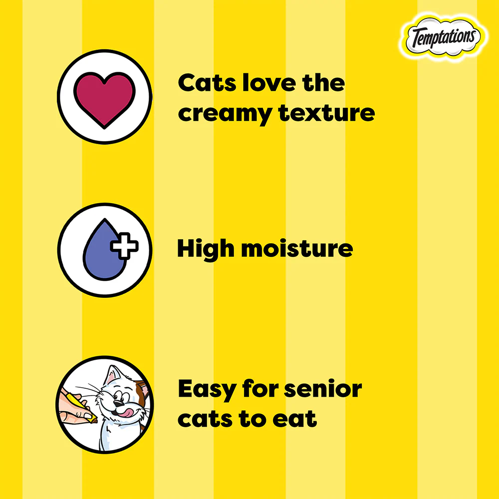 Temptations Creamy Purrrr ee Chicken & Tuna Cat Treats - Image 3