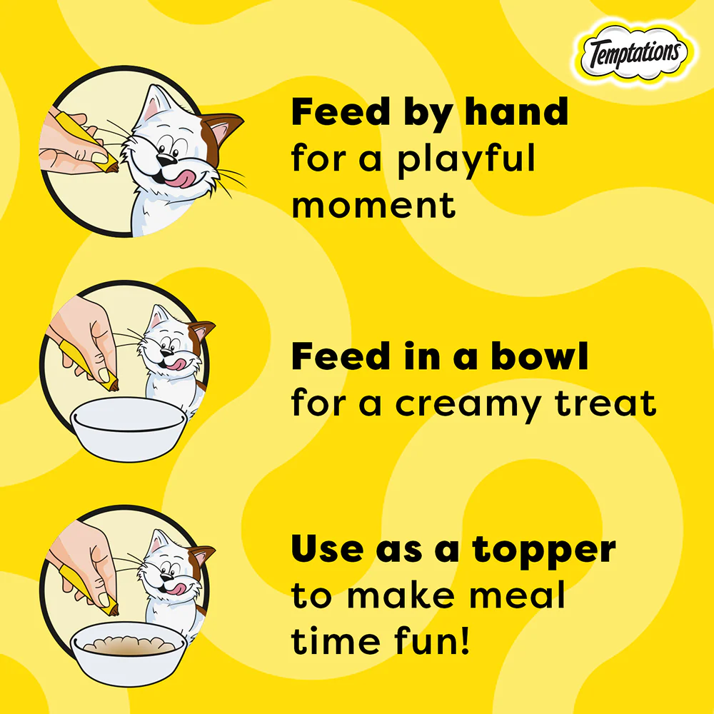 Temptations Creamy Purrrr ee Chicken & Tuna Cat Treats - Image 6