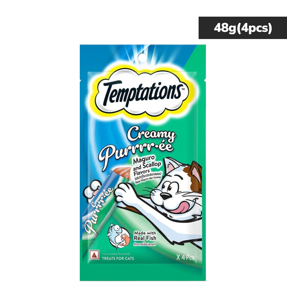 Temptations Creamy Purrrr ee Maguro & Scallop Cat Treats - Image 8