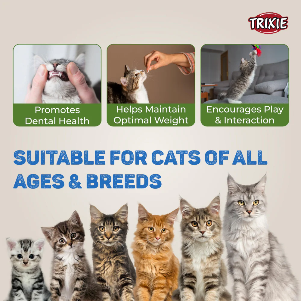 Trixie Premio Cheese Chicken & Kittos Purr fect Fish Chicken Cubes Cat Treats - Image 7