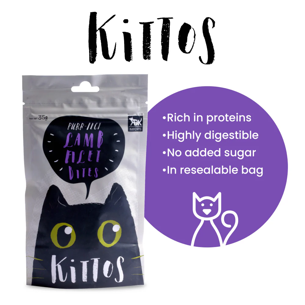 Trixie Premio Ducky Hearts & Kittos Purr fect Lamb Filet Bites Cat Treats - Image 8