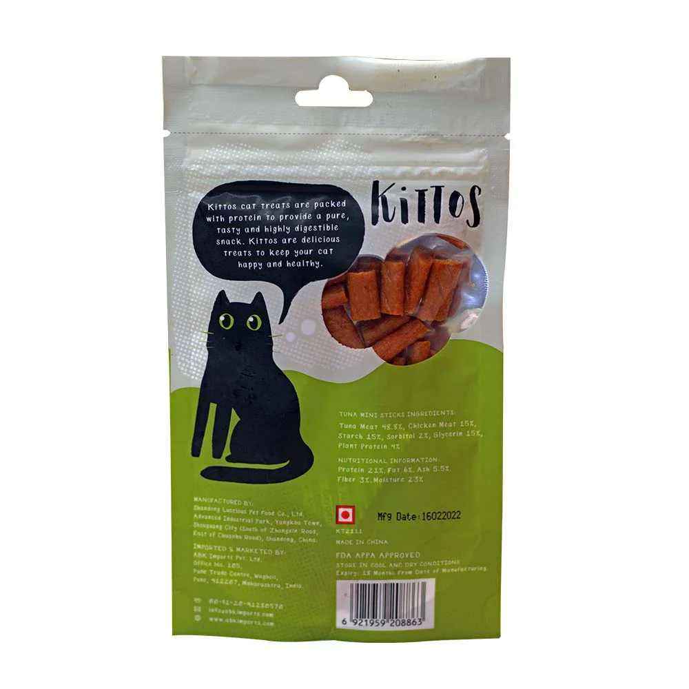 Trixie Premio Fish and Chicken Rolls & Kittos Purr fect Tuna Mini Sticks Cat Treats - Image 11