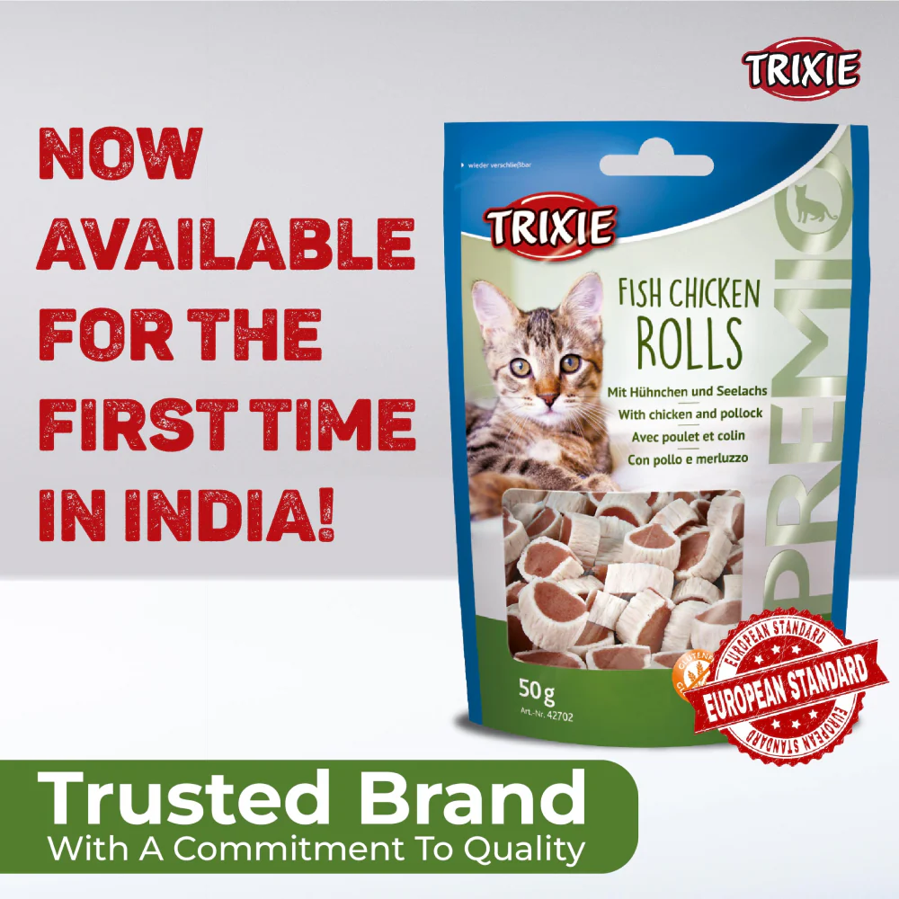 Trixie Premio Fish and Chicken Rolls & Kittos Purr fect Tuna Mini Sticks Cat Treats - Image 3