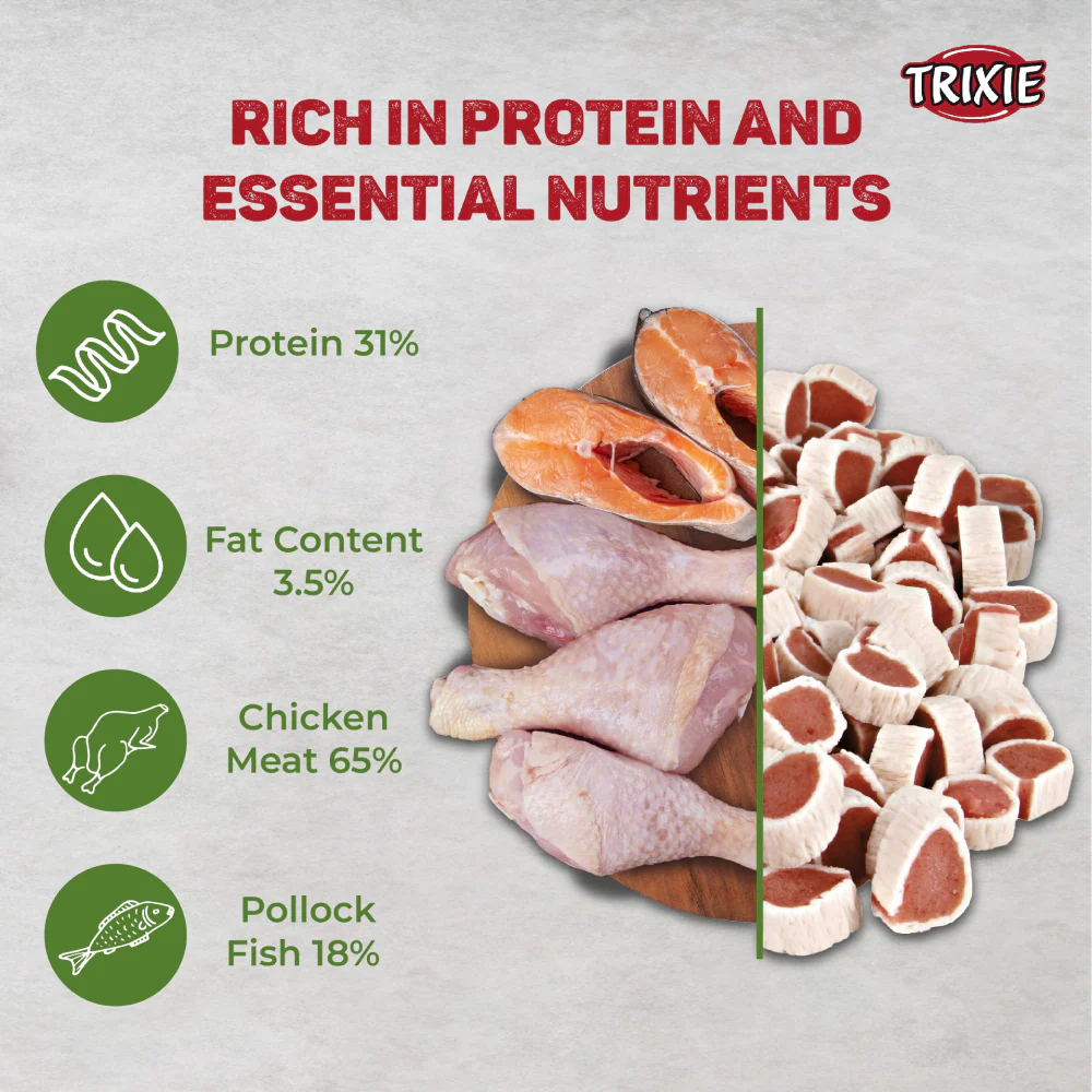 Trixie Premio Fish and Chicken Rolls & Kittos Purr fect Tuna Mini Sticks Cat Treats - Image 7